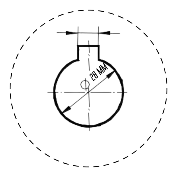 Шків на вал 28 мм
